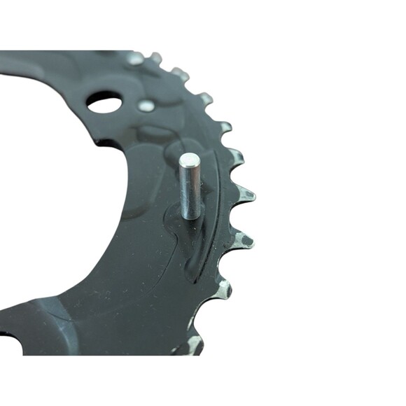 SHIMANO Deore FC-M615 Front Chainwheel Chainring 10 Speed 38-24AM Gear 4 Bolt - Picture 2 of 5